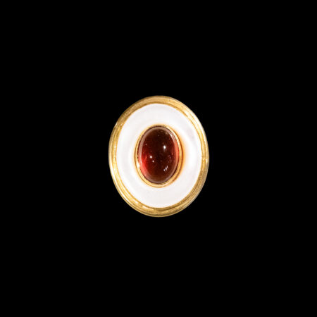 Granat-Perlmutt-Ring