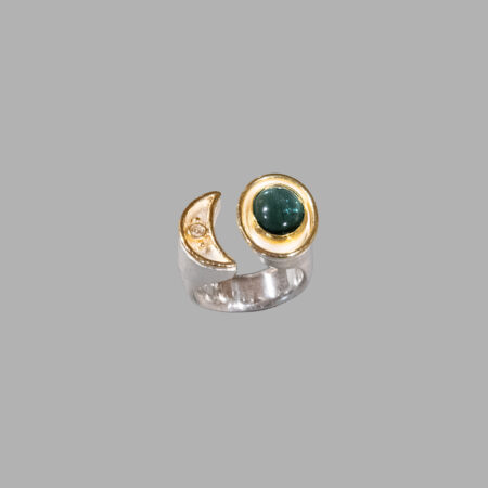 Turmalinring mit Brillant