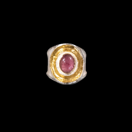 Rosa Turmalin-Ring